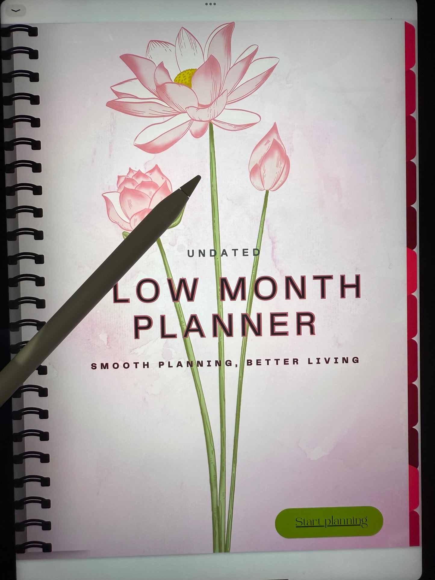 Monthly Digital Planner – Reusable & Timeless