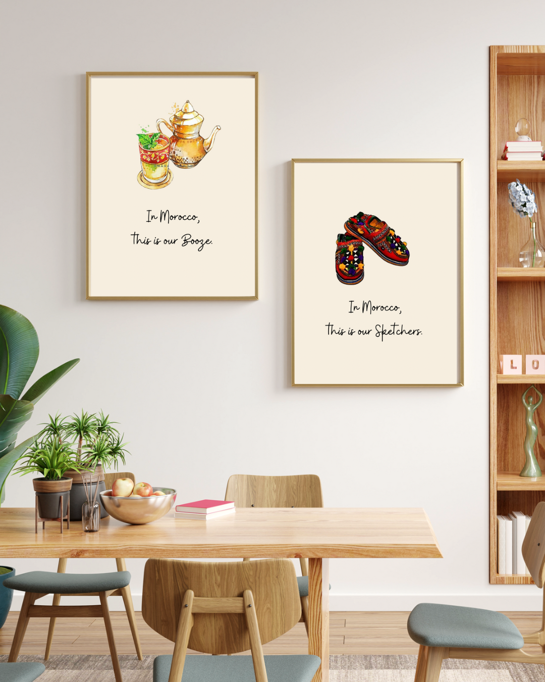 Moroccan "Babouche"  Poster – Humor, Tradition, and Style for Your Walls  (Printed version)