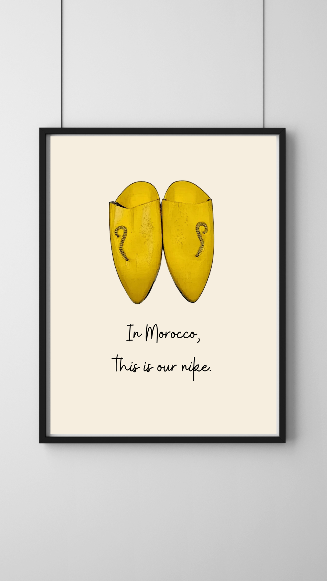 Moroccan "Bligha" Poster – Humor, Tradition, and Style for Your Walls (Printable Digital Art)