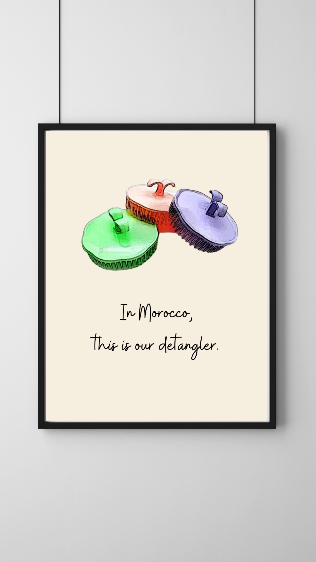 Moroccan "Mchita" Poster – Humor, Tradition, and Style for Your Walls (Printed version)