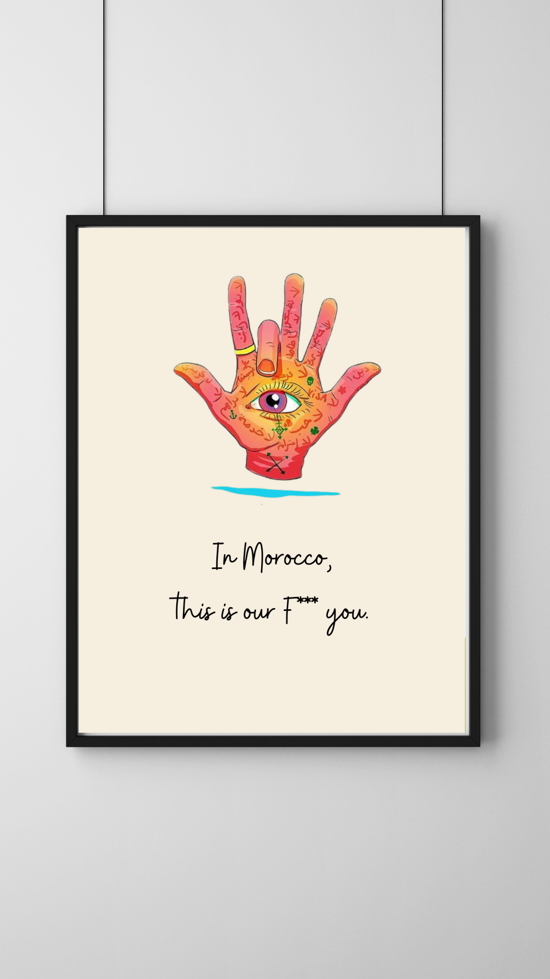 Moroccan "Toz" Poster – Humor, Tradition, and Style for Your Walls (Printable Digital Art)
